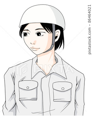 穿著工作服的女性插畫（二） 86464021