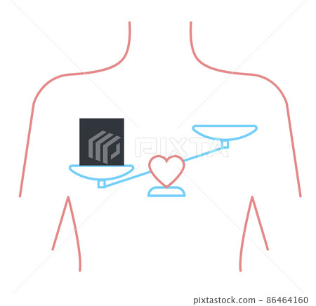 doubt, fear, anxiety scales in the heart doubt, fear, anxiety scales in the heart 86464160
