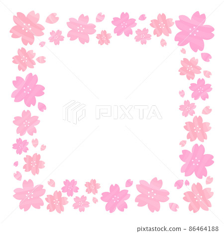 櫻花方形框架 86464188