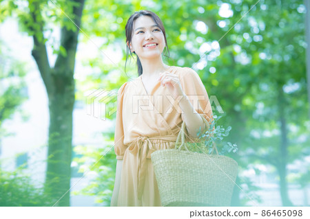 Beige one-piece female outdoor 86465098