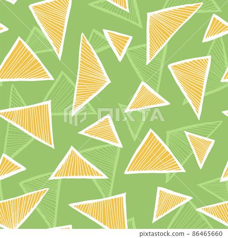 Triangle seamless vector pattern, simple doodle background Triangle seamless vector pattern, simple doodle background 86465660