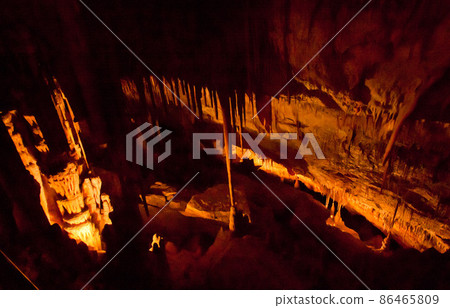 Incide the dragon caves on island Majorca, Spain. 86465809