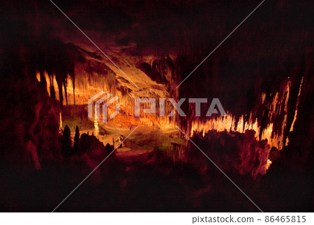 Incide the dragon caves on island Majorca, Spain. Incide the dragon caves on island Majorca, Spain. 86465815