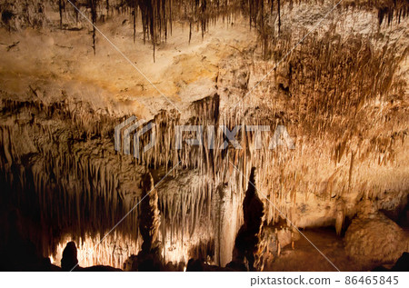 Incide the dragon caves on island Majorca, Spain. Incide the dragon caves on island Majorca, Spain. 86465845
