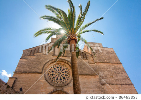 Old Town, Sant Jaume church in Majorca. Alcudia, Mallorca, Balearic island, Spain 28.06.2017. 86465855