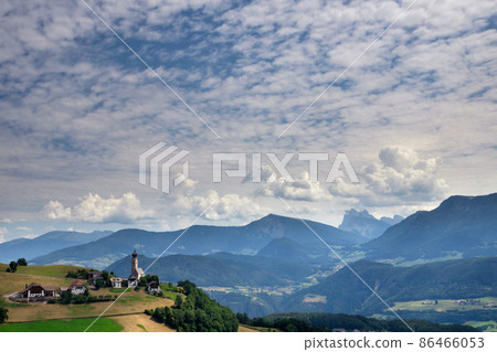 View at the Saint Nikolaus church in Mittelberg View at the Saint Nikolaus church in Mittelberg 86466053
