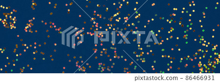 Festive banner, background with small multicolored holographic sparkles on dark blue background. Christmas, New Year or birthday party background for your project Festive banner, background with small multicolored holographic sparkles on dark blue background. Christmas, New Year or birthday party background for your project 86466931