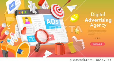 3D Isometric Flat Vector Conceptual... - Stock Illustration [86467953 ...