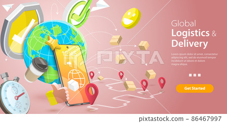 3D Isometric Flat Vector Conceptual... - Stock Illustration [86467997 ...