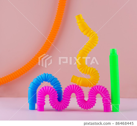 Different pop tubes. Trendy antistress toy Different pop tubes. Trendy antistress toy 86468445