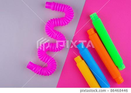 Different pop tubes. Trendy antistress toy Different pop tubes. Trendy antistress toy 86468446