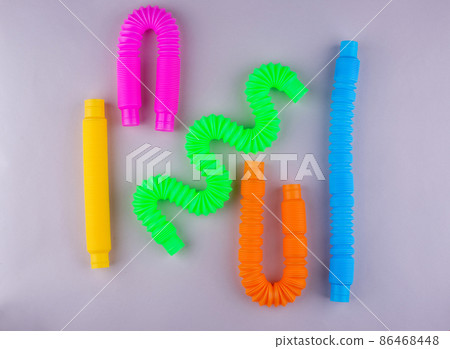 Different pop tubes. Trendy antistress toy Different pop tubes. Trendy antistress toy 86468448