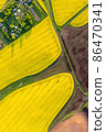 Aerial of beautiful farmland landscape 86470341