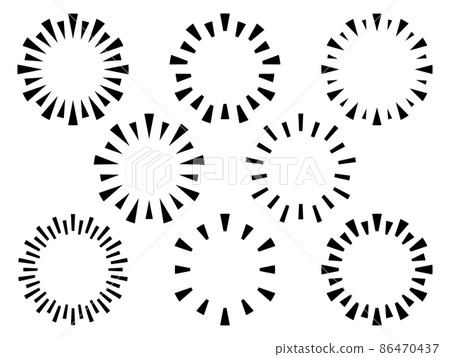 Radial triangle frameset 86470437