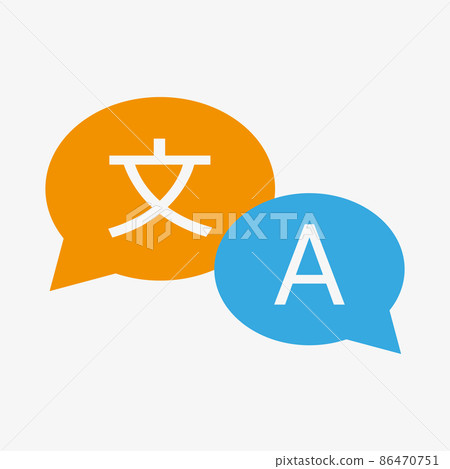 Translator icon Translate sign on white background 86470751