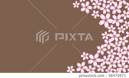 日式櫻花插畫複製空間 日式櫻花插畫複製空間 86470971