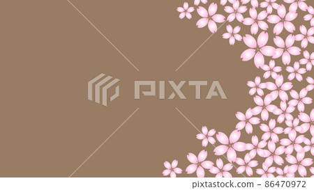 日式櫻花插畫複製空間 日式櫻花插畫複製空間 86470972