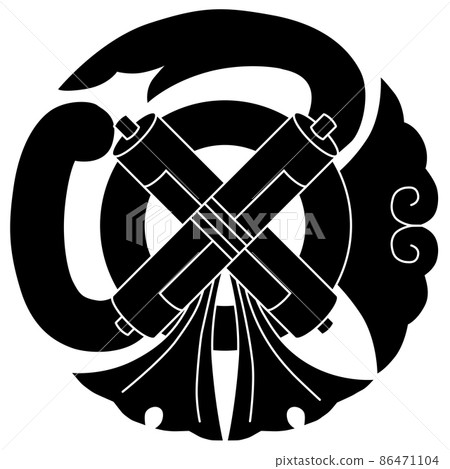It is the family crest of Tachibana Muneshige. My name is Gion Mamoru. It is the family crest of Tachibana Muneshige. My name is Gion Mamoru. 86471104