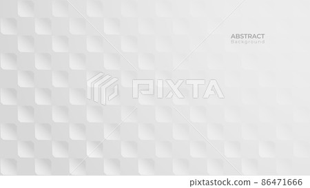 Abstract 3d modern square background. White and grey geometric pattern texture. vector art illustration Abstract 3d modern square background. White and grey geometric pattern texture. vector art illustration 86471666