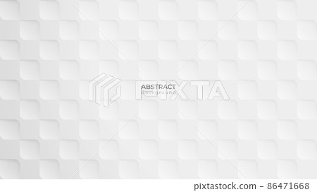 Abstract 3d modern square background. White and grey geometric pattern texture. vector art illustration Abstract 3d modern square background. White and grey geometric pattern texture. vector art illustration 86471668