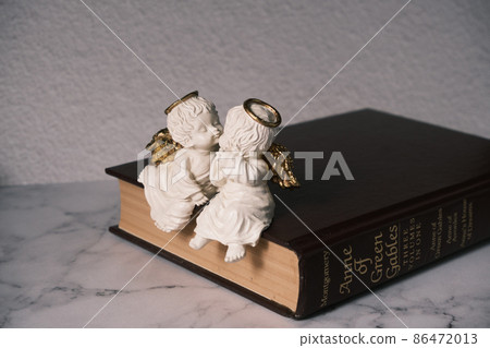 Two angels on the book Two angels on the book 86472013