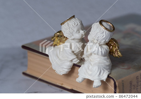 Two angels on the book Two angels on the book 86472044