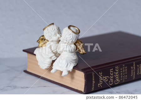 Two angels on the book Two angels on the book 86472045