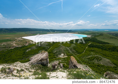 Chemical sludge lake near a chemical factory - a concept for environmental protection Chemical sludge lake near a chemical factory - a concept for environmental protection 86472476