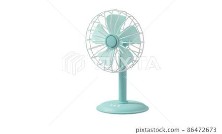 在 3DCG 中繪製的風扇的插圖。 86472673