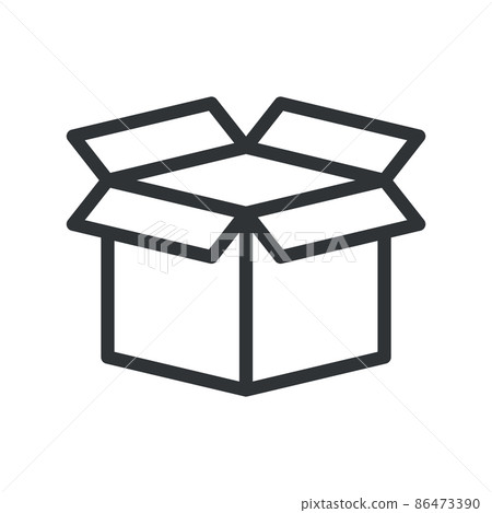 Cargo container symbol. package box or container icon Cargo container symbol. package box or container icon 86473390
