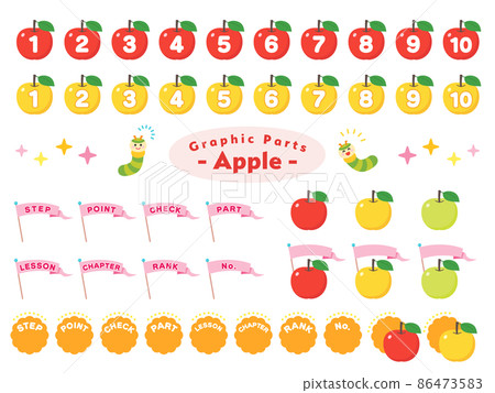 蘋果數字標題/圖標集 86473583
