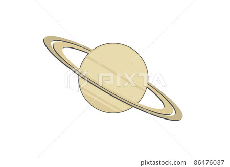 Illustration of the solar system in space Saturn Illustration of the solar system in space Saturn 86476087