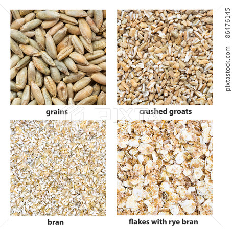 background - various rye seeds with names background - various rye seeds with names 86476145
