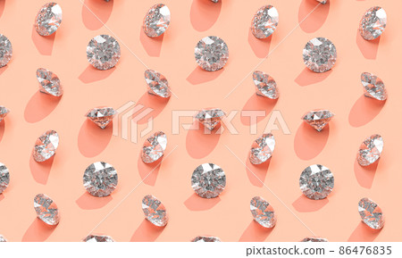 diamond on pink background. diamond on pink background. 86476835