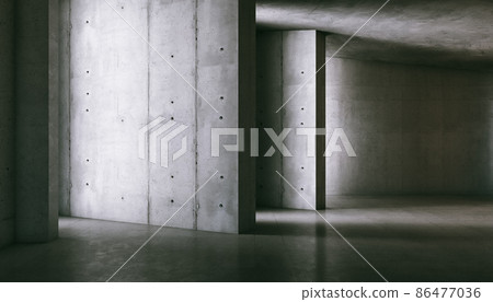 reinforced concrete interior, abstract texture. 86477036