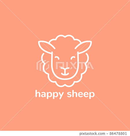 Sheep line icon, vector design 86478801