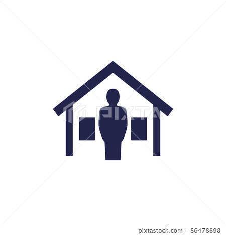landlord icon with a house landlord icon with a house 86478898