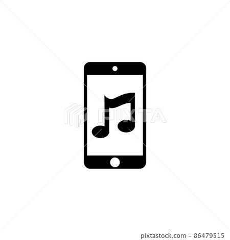 Mobile Music Player, Phone Playing Audio. Flat Vector Icon illustration. Simple black symbol on white background. Mobile Music Player, Phone Audio sign design template for web and mobile UI element. Mobile Music Player, Phone Playing Audio. Flat Vector Icon illustration. Simple black symbol on white background. Mobile Music Player, Phone Audio sign design template for web and mobile UI element. 86479515