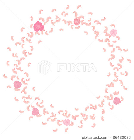A frame of swirling, flying petals, roses. Whirlwind, wedding background love A frame of swirling, flying petals, roses. Whirlwind, wedding background love 86480083