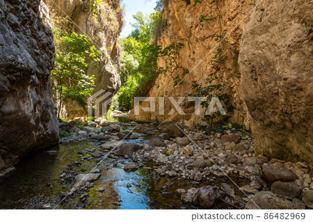 Canyon and river forming the so called Stretta di Longi, Galati Mamertino Canyon and river forming the so called Stretta di Longi, Galati Mamertino 86482969