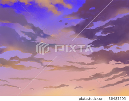 Sunset, evening sky 86483203