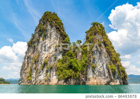 Cheow Lan lake in Thailand 86483878