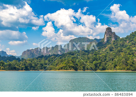 Cheow Lan lake in Thailand 86483894