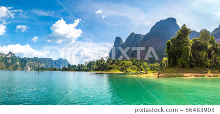 Cheow Lan lake in Thailand 86483903