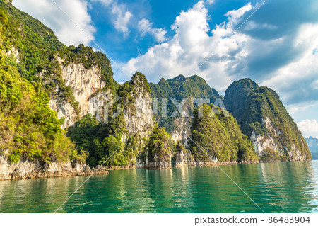 Cheow Lan lake in Thailand 86483904