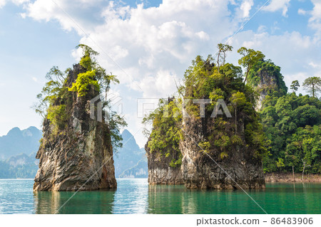 Cheow Lan lake in Thailand 86483906