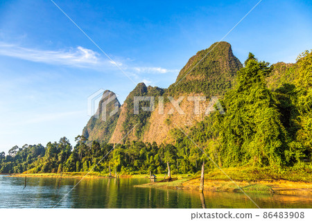 Cheow Lan lake in Thailand 86483908