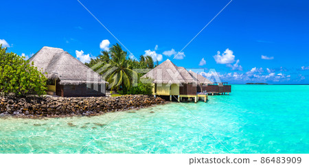 Water Villas (Bungalows) in the Maldives 86483909