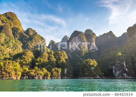 Cheow Lan lake in Thailand 86483914