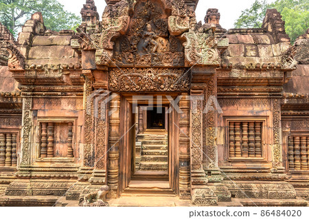 Banteay Srei temple in Angkor Wat Banteay Srei temple in Angkor Wat 86484020